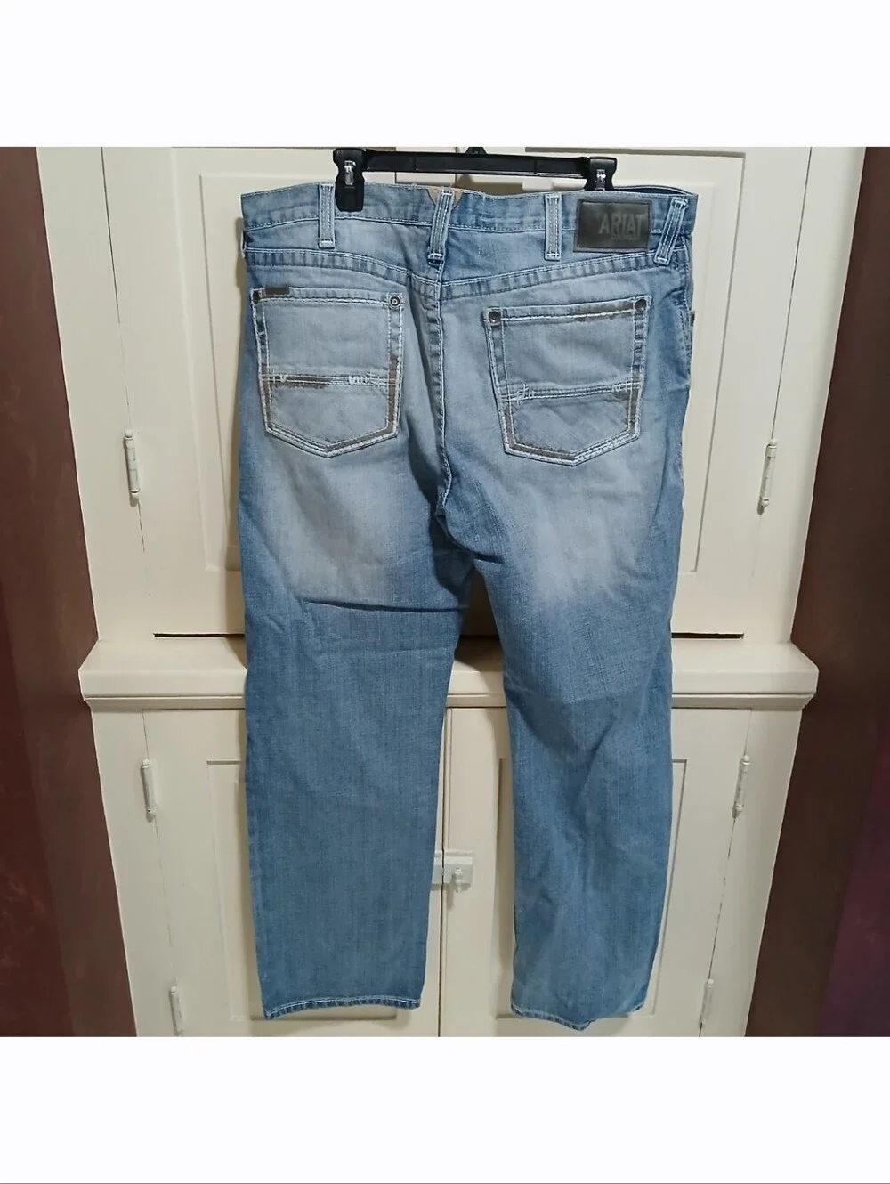 ARIAT Men’s Size 38/32 Bootcut M2 Blue Pants Denim Jeans Cotton Blend *Flawed*